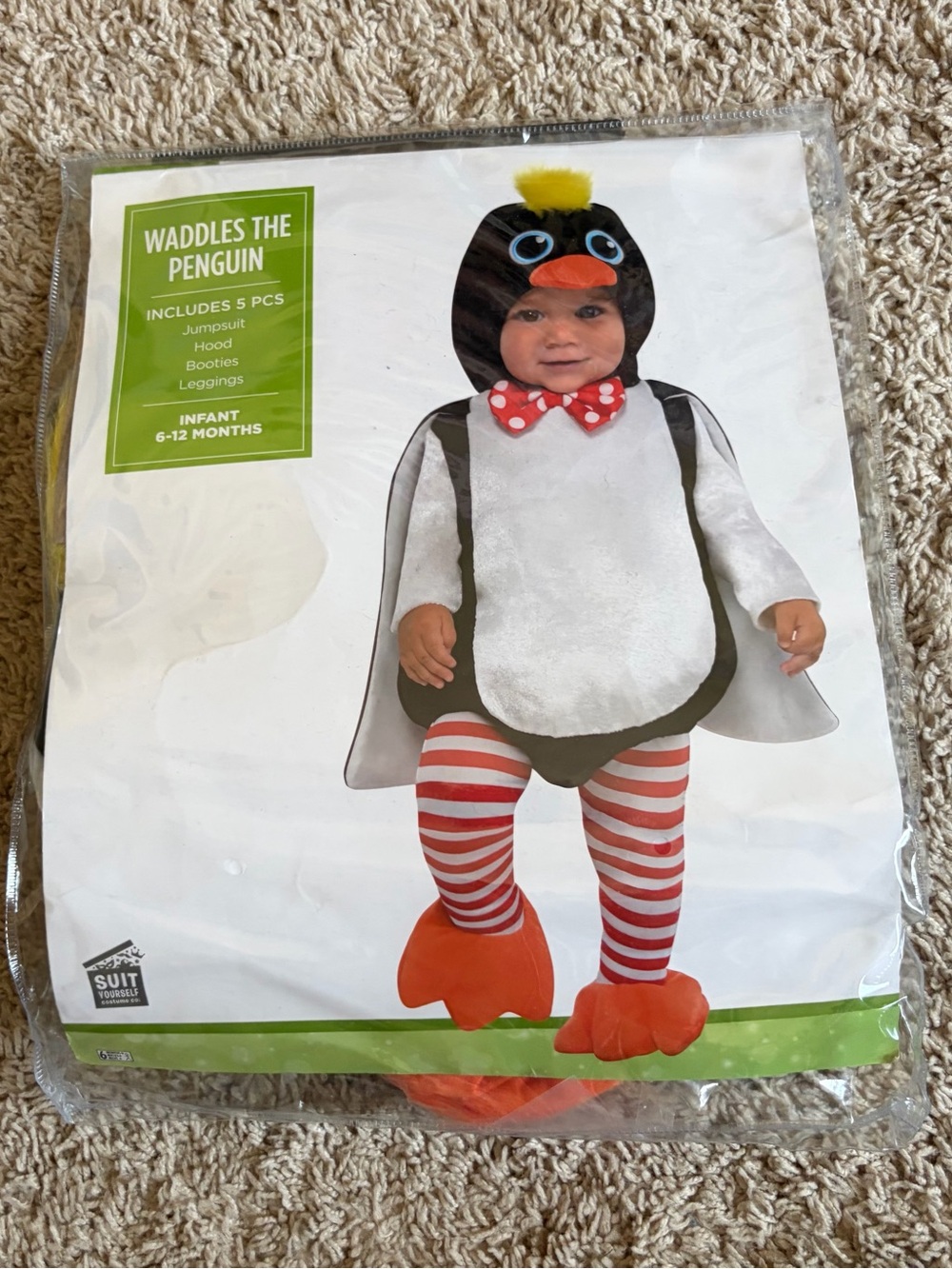 Waddles the Penguin Baby Halloween Costume 6-12 Months – New